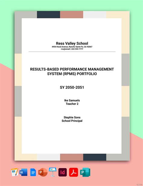 mapeh background design for portfolio|RPMS .